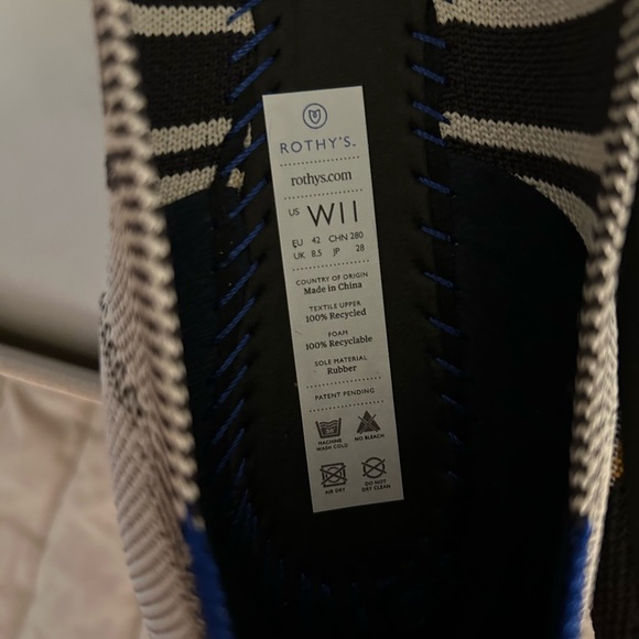 Rothy’s VIB Inverse Stripe Points NIB - Picture 4 of 5